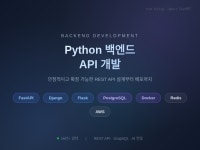 Python 백엔드 API 개발해 드립니다 - 크몽