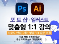 포토샵 / 일러스트 / 미리캔버스맟춤형 1대1 개인레슨 - 크몽