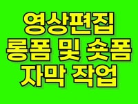 브이로그 숏츠 영상 자막 삽입 작업 해드립니다 - 크몽