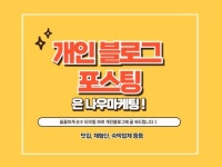 나슬디앤아이 | 직접작성 개인블로그에 포스팅 꼼꼼히 해드립니다 - 크몽