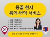 몽골 현지 통번역 서비스 - 크몽