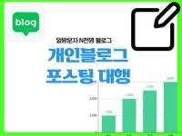 일방문자 N천명이상 개인블로그에 원고 포스팅 해드립니다 - 크몽