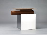 rusted metal signifies the passing of time in jung-hoon lee's table collection