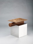 rusted metal signifies the passing of time in jung-hoon lee's table collection