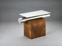 rusted metal signifies the passing of time in jung-hoon lee's table collection