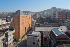 light-filtering brick facade wraps postpartum care center in seoul