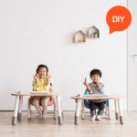 리바트몰 뚜뚜 키즈책상의자세트 핑크,블루 DIY