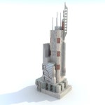 3ds max sci fi futuristic city