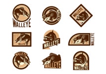 Walleye Vector Labels - Download Free Vectors, Clipart Graphics & Vector Art Download Walleye Vector Labels for free