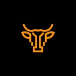 그래그컴퍼니 | simple minimalist cow or bull head logo bold outline, black and white, modern barn animal 51955823 Vector Art at Vecteezy simple...