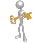 황금 열쇠를 들고 사업 — 스톡 사진 © LuMaxArt #12306315 황금 열쇠를 들고 사업