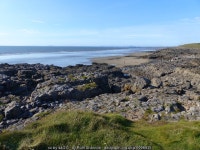 Rocky coastline, grassland and beach,... © Ruth Sharville :: Geograph Britain and Ireland Rocky coastline, grassland and beach...