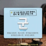 유군3886부대 | 국어사전에서 🌾"군"으로 끝나는 단어 중에서, 한자 '遊 (놀 유)' 관련 단어는 5개