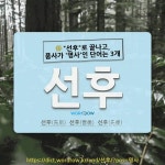 선후종합카세차장 | 국어사전에서 🌾"선후"로 끝나고, 품사가 '명사'인 단어는 3개