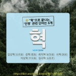 국어사전에서 🌾"혁"으로 끝나는, '인명' 관련 단어는 6개