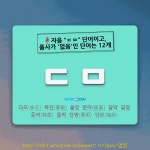 키읔니은키읔 | 국어사전에서 🌷자음 "ㄷㅁ" 단어이고, 품사가 '없음'인 단어는 12개