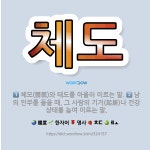 🌟체도: 체모(體貌)와 태도를 아울러 이르는 말., 남의 안부를 물을 때, 그 사람의 기거(起居)나 건강 ... - 표준국어대사전
