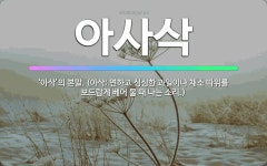 아사삭과일삼봉점 | 🌟아사삭: ‘아삭’의 본말. (아삭: 연하고 싱싱한 과일이나 채소 따위를 보드랍게 베어 물 때 나는 소리.) - 표준국어대사전