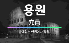 용안이용원 | 🌟용원: 쓸데없는 인원이나 직원. - 표준국어대사전