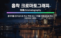 진마토그래피 | 🌟흡착 크로마토그래피: 흡착제를 정지상으로 하고 액체 또는 기체를 이동상으로 하는 크로마토그래피. - 표준국어대사전