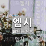 엠시생활 | 엠시로 끝나는 단어는? 21개