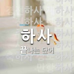 하사로 끝나는 단어는? 19개