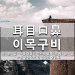 耳目口鼻(이목구비)의 뜻과 관련 한자어