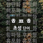 엣찌신발나라 | 초성 ㅎㅍㅎ(으)로 이루어진 단어 23개