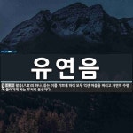 유연음 뜻