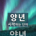양일자동밋션 | 양년으로 시작하는 단어는? 1개