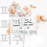 퍼주로 시작하는 단어는? 3개