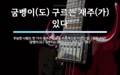 굼벵이도 구르는 재주가 있다 뜻: 무능한 사람도 한 가지 재주는 있음을 비유적으로 이르는 말. ‘굼벵이(도) 굼벵이도 구르는 재주가...