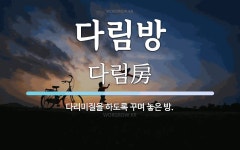 주식회사 다림방 | 다림방 뜻: 다리미질을 하도록 꾸며 놓은 방.