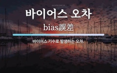 바이어스 오차 뜻: 바이어스 기수로 발생하는 오차.