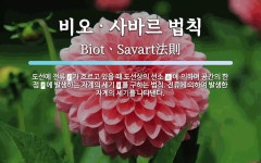비오ㆍ사바르 법칙 뜻: 도선에 전류 <img style="vertical-align: middle;" src=\'