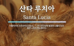 산타 루치아 뜻: 이탈리아의 코트라우(Cottrau, T.)가 1850년에 발표한 나폴리 민요. 밝은 느낌의
