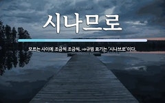 시나므로 뜻: 모르는 사이에 조금씩 조금씩. ⇒규범 표기는 ‘시나브로’이다.