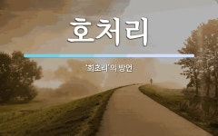 호처리 뜻: ‘회초리’의 방언