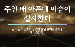 속담: 주인 배 아픈데 머슴이 설사한다