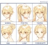 hair ae : 반하다 | Aether's Hairstyles | 원신 | HoYoLAB Aether's Hairstyles