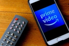 De Janeiro Brazil November 23 2019 Amazon Prime Video Logo On Mobile Phone Screen It Is An On Demand Video Streaming Subscription...