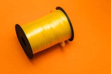 Ribbon Reel Close Up Yellow Decorative Tape For Balloons And Gift... Image 164430640 Ribbon reel close up yellow decorative tape for...