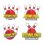 Bowling Tournament Logo Collection 로열티 무료 사진, 그림, 이미지 그리고 스톡포토그래피. Image 104935967 Bowling...