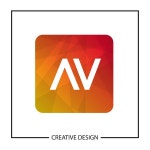Initial Letter Av Logo Template Design Vector Illustration 로열티... Image 113110424 Initial letter av logo template design vector...