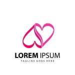 러브인셀덤 - 군산시 | Abstract Letter N Love Couple Logo Design Template Premium Vector 로열티 무료 사진, 그림, 이미지 그리고...