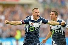 Berisha celebrates goal in grand final - ABC News (Australian Broadcasting Corporation) Berisha celebrates goal in grand final