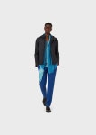 Cazadora de napa de cordero calada con capucha | Hombre | Emporio Armani Cazadora De Napa De Cordero Calada Con Capucha | Hombre...