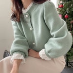 ♡악녀일기♡원피스쇼핑몰,결혼식원피스,정장원피스,예쁜원피스,결혼식복장,결혼식코디,돌잔치원피스 엔즐 울 진주 니트 가디건