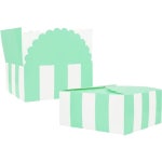 Mint Green and White Stripe Patisserie Boxes (Pack of 6) | BIG W