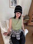 주식회사 퍼니팝 | 사이즈 걱정없는 여성의류 쇼핑몰 블루팝스♥ 퍼니 골지나시 TS9913